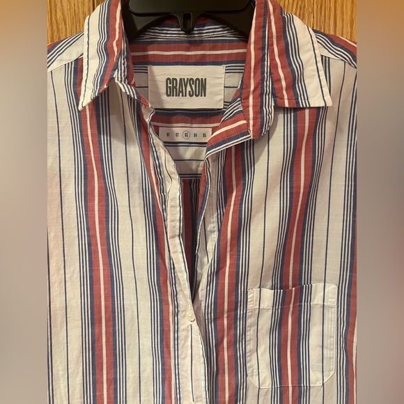 Anthropologie Grayson x Frank & Eileen The Hero Jasmine Stripe Button Down Shirt - Picture 9 of 16